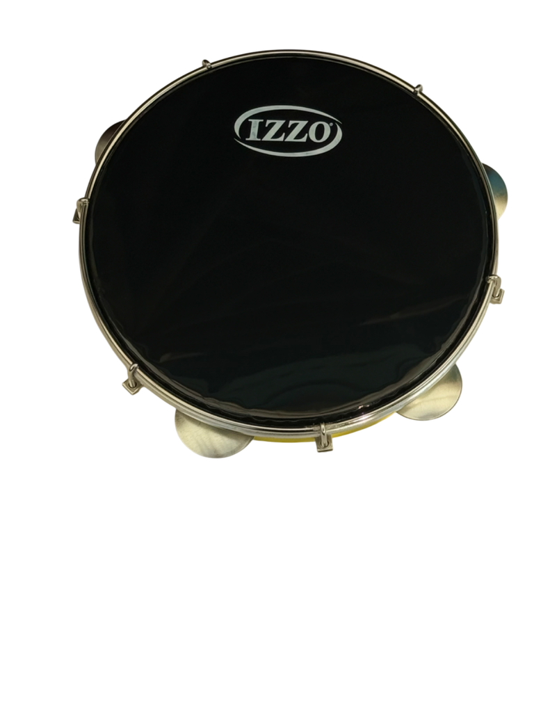 Pandeiro 10" ABS Amarillo - Parche Negro 