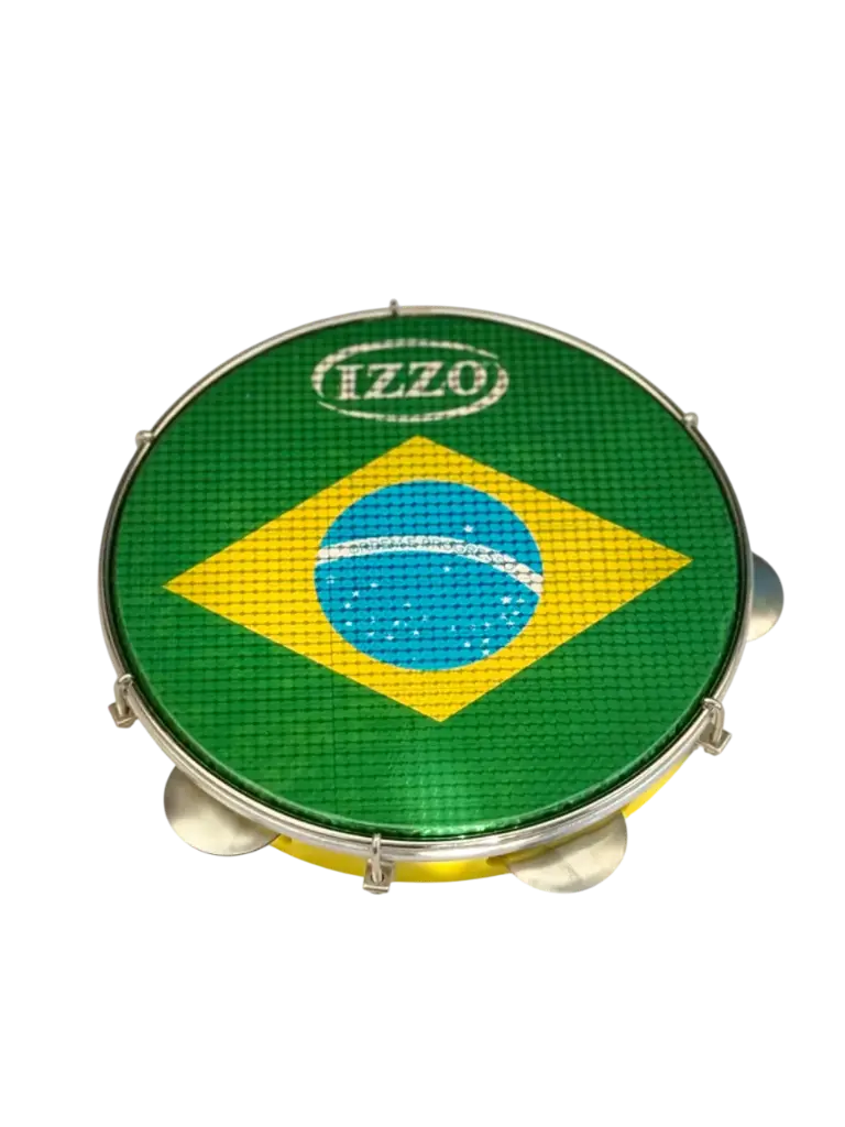 Pandeiro 10" - ABS Amarillo - Holográfico  Brasil