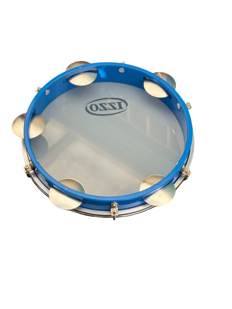 Pandeiro 10"- ABS Azul - Parche Nylon blanco 
