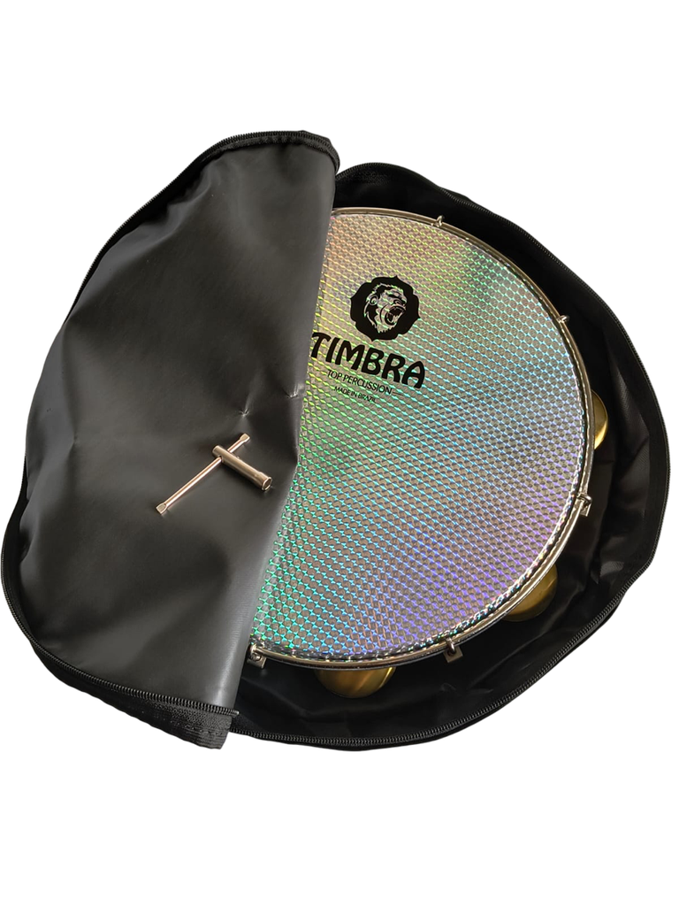 Pandeiro Profesional 11" - Parche prismatic Holográfico - Chocolate 