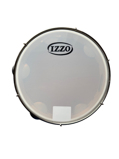 Pandeiro 10"- ABS Blanco- Parche Nylon blanco   