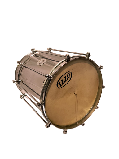 [Cuica Izzo Instrumentos Musicais] Cuica 10" x 30cm / 10 Afinadores - Aluminio Cromado - IZZO Instrumentos Musicais