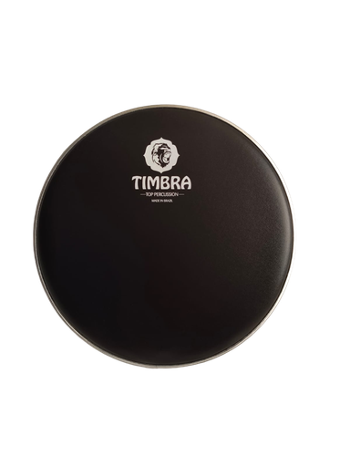 [Parches Timbra Top Pecussion] Parche 12" Napa Cuerina Negro - Timbra Top Percussion 