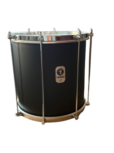 [Repique Timbra] Repique 12" x 30cm / 8 Afinadores - Matte Black - Timbra Top Percussion