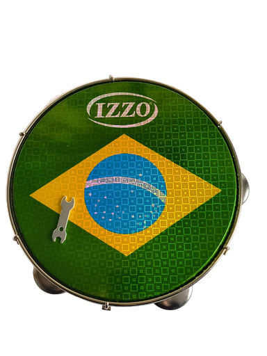 Pandeiro 10" Holográfico Brasil - ABS AZUL